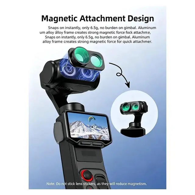 Alt view image 2 of 3 - For Luna Ultra Wide-Angle Lens-External Filter, 115° Wide-Angle Extension Lens Accessory
