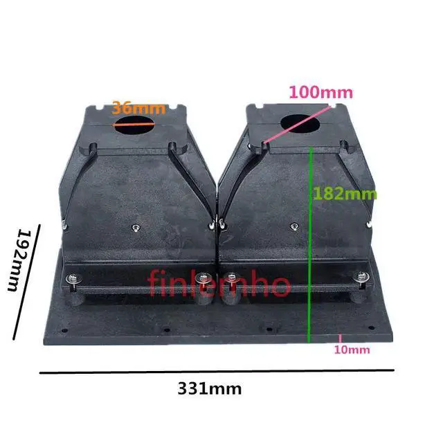 Alt view image 3 of 3 - 1PC Linearray Speaker Tweeter Horn XLC 127 2*1.4" Throat 120° x 7° For Professional Audio Stage Home Theater Karaoke