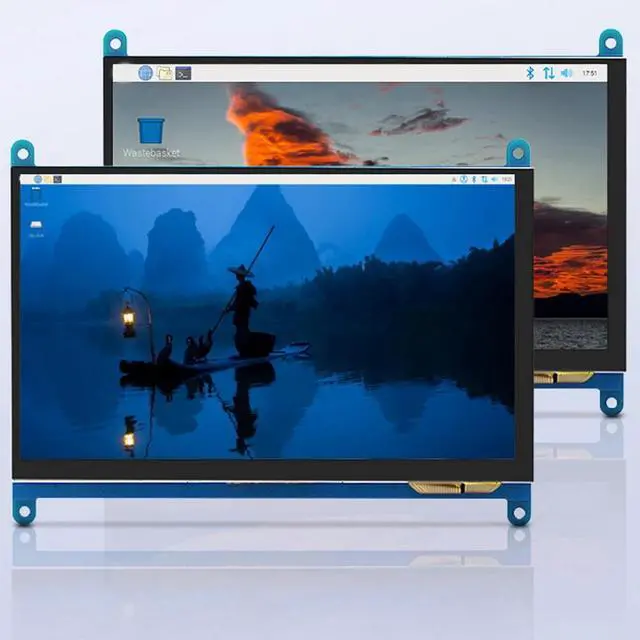 Alt view image 2 of 3 - For 5 7 Inch Touch Screen 800x480 IPS Display with Holder -Compatible Interface Capacitive Monitor