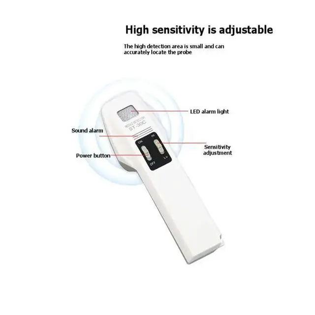 Alt view image 3 of 3 - Handheld Metal Detector Safe Needle Detection Device Needle In Meter For Textile,Garment, Safety Inspection