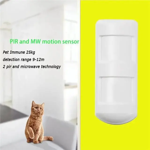 Alt view image 2 of 3 - Alarm Motion Sensor Waterproof Wired 2PIR+MW Outdoor Alarm Motion Sensor For Home Alarm System With Anti-Mask