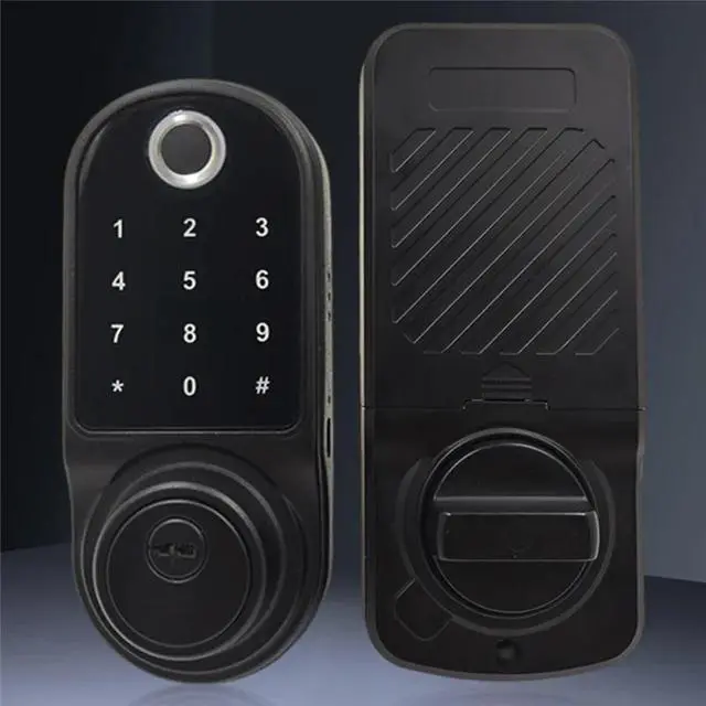 Alt view image 2 of 3 - Smart Door Lock Can Be Operated By Fingerprint Sensor, Remote Intercom App, Smart Door Lock