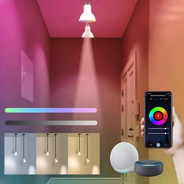 Main image of 10PCS Tuya GU10 Smart LED Light Bulb Dimmable 6W 220V Smart Life App Control Spotlight Bulb Works with