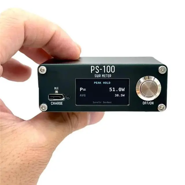 Alt view image 3 of 3 - PS100 Digital RF Power SWR Meter 0-100W Shortwave HAM Radio Tester,PEP Peak Hold,BLE Web Control 24-Point Calibration