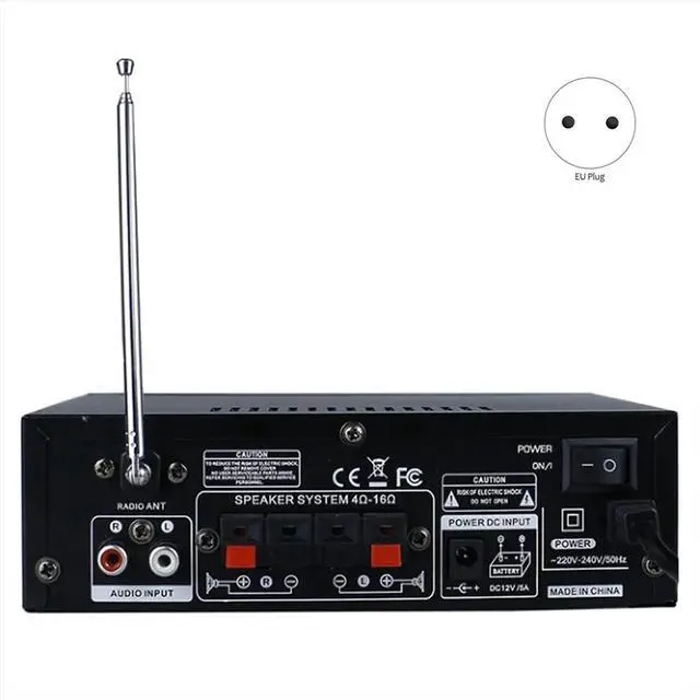Main image of Amplifier Bt 298 Pro Home Theater Amplifier Karaoke Dual Channel Stereo Bluetooth 5.0 Maximum 800W Upgrade EU Plug
