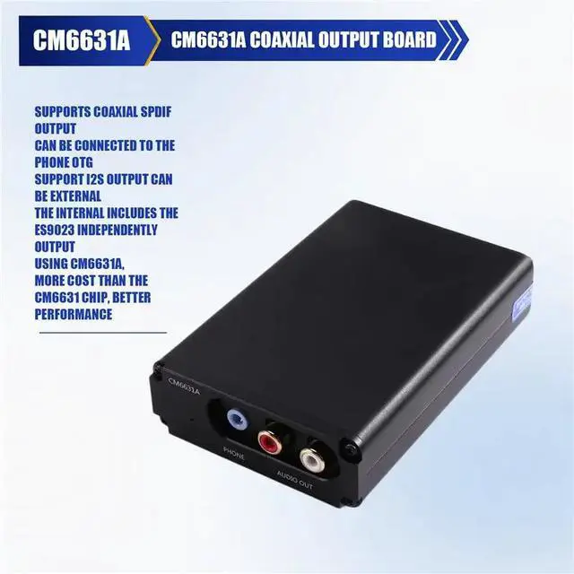 Alt view image 2 of 3 - IDUD CM6631A Coaxial Output Board Digital USB To I2S/SPDIF Coaxial Output 32/24Bit 192K Coaxial Output Board