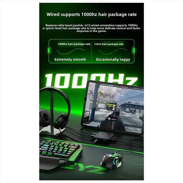 Alt view image 3 of 3 - Mobile Game Keyboard for Force Mouse Controller Converter for Native Games for for Android for IOS