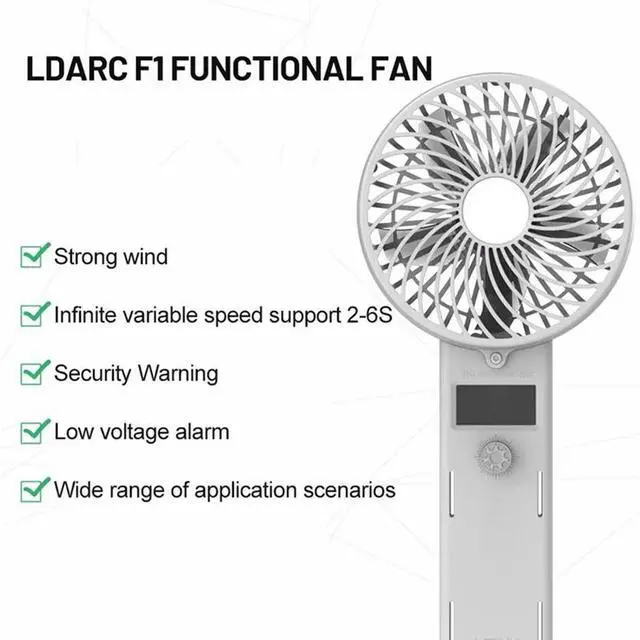 Alt view image 3 of 3 - F1 2-6S Lipo XT6 Plug Handheld Fan Cooling Fan 2-6S For Model Power Supply Support For Model Aircraft/Drones RC Car