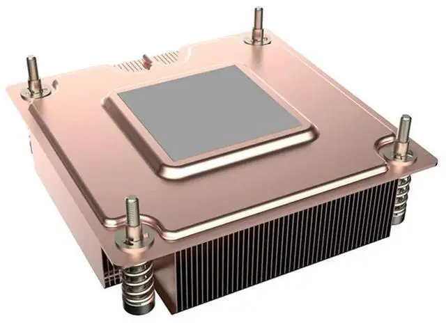 Alt view image 2 of 3 - 1U Passive Fanless CPU Cooler for LGA1700 Socket, 78x78mm, 200W for Heat Sink for Server PC