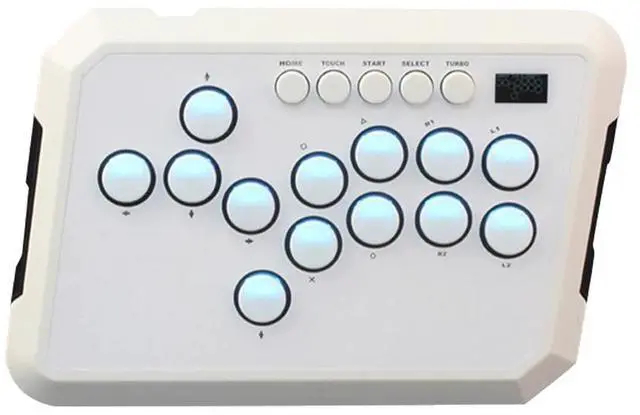 Alt view image 2 of 3 - A50 Controller Gaming Keyboard RGB Light Joystick Controller for //PC/Steam Fightstick Keyboard