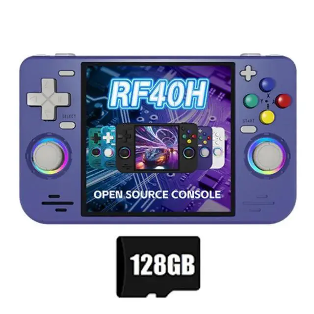 Alt view image 2 of 3 - IDUD RF40H 128GB 4.0-Inch IPS Screen Handheld Video Game Console Open Source Retro Game Console Supports 30+ Emulators