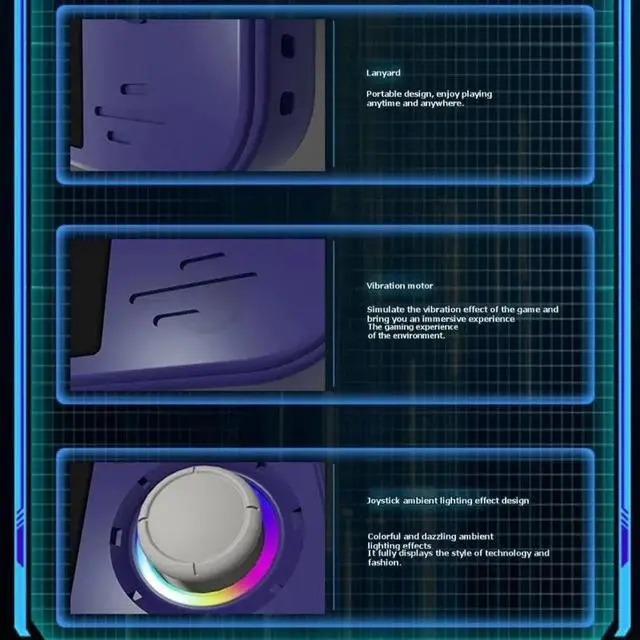 Alt view image 3 of 3 - IDUD RF40H 128GB 4.0-Inch IPS Screen Handheld Video Game Console Open Source Retro Game Console Supports 30+ Emulators