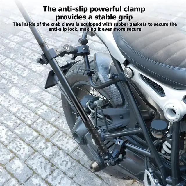 Alt view image 3 of 3 - For X4 Motorcycle Selfie Stick for Action Camera for ONE R Mount 1.1m Extension Rod
