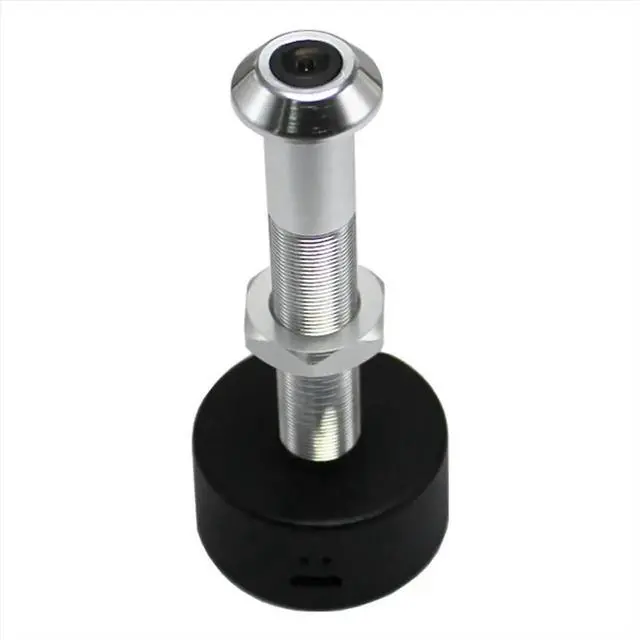 Alt view image 2 of 3 - Tuya Diameter 12MM Wide Angle Fisheye Dual Frequency Door Eye Silver+Black