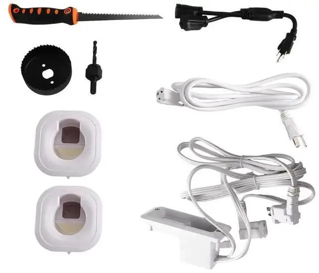 Main image of USB And Typ Type-C Port Cord Hider For Wall Mount For TV In-For Wall Cable Management Kit With Recessed Power Outlet, US Pl