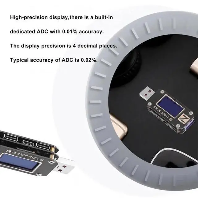 Alt view image 2 of 3 - For POWER-Z KM001 USB PD Tester Multifunction USB Digital Voltmeter QC3.0/PD Type-C Voltage Current Power Detector