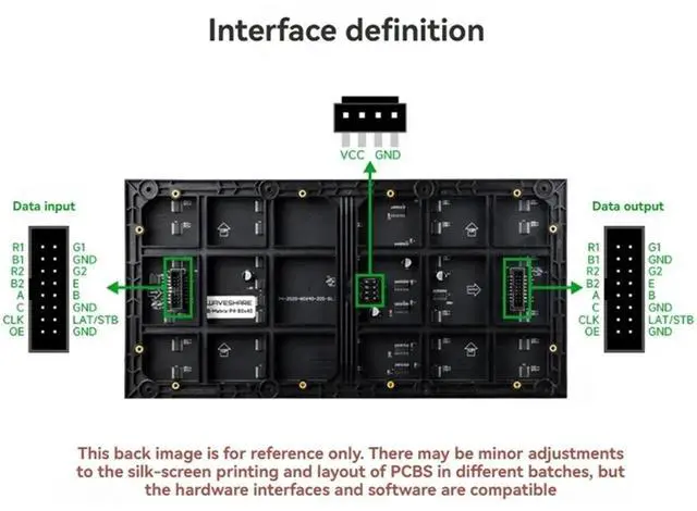 Main image of P4 LED Matrix Panel RGB Full-Color LED Display Module 80x40 Pixels 1/20 Scan HUB75 Interfaces for DIY Screen Billboards
