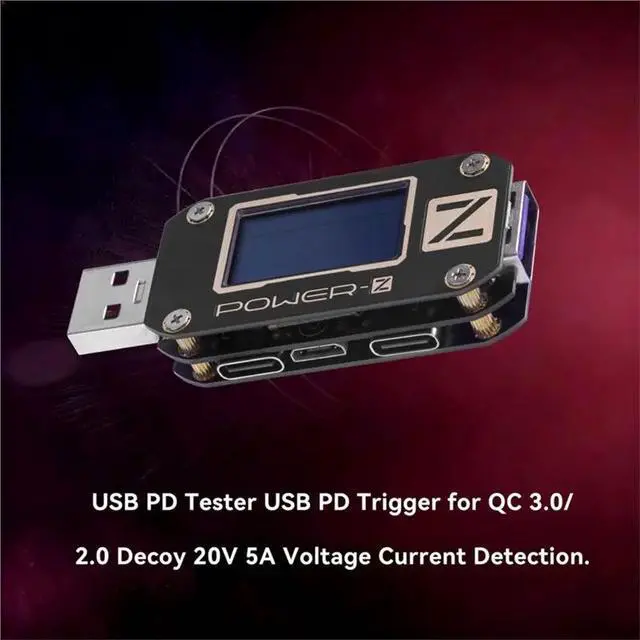 Alt view image 3 of 3 - For POWER-Z KM001 USB PD Tester Multifunction USB Digital Voltmeter QC3.0/PD Type-C Voltage Current Power Detector