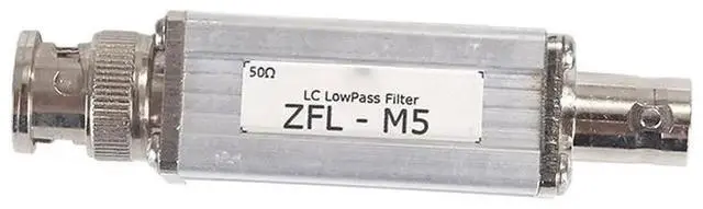 Alt view image 2 of 3 - ZFL-M5 500 Khz 50 Low-Pass Filter,BNC Interface, LC Lowpass Filter With High Rejection, LC Discrete-Component Design
