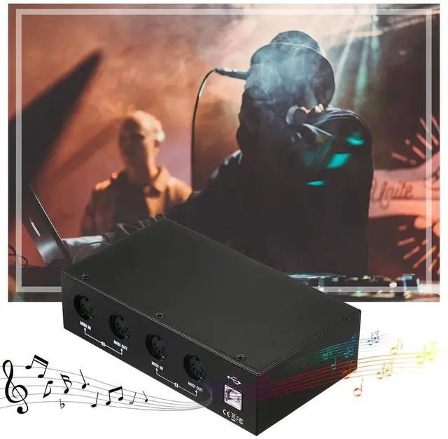 Main image of UM4x4 USB MIDI Interface 4 in /4 Out 64 MIDI Channels 4i/4o + Merge 2i4o MIDI Box