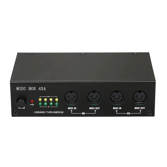 Alt view image 2 of 3 - UM4x4 USB MIDI Interface 4 in /4 Out 64 MIDI Channels 4i/4o + Merge 2i4o MIDI Box