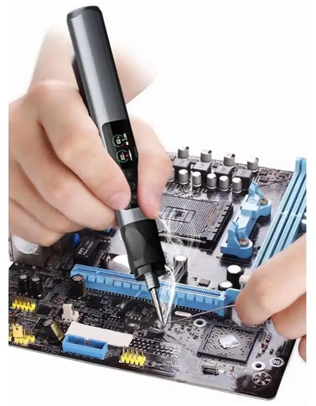 Main image of 75W Soldering Iron Station Cordless 150-480C Smart Temp Control 2S Fast Heat for Phone PCB Repair