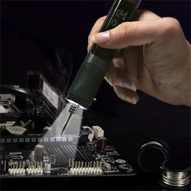Alt view image 2 of 3 - 75W Soldering Iron Station Cordless 150-480C Smart Temp Control 2S Fast Heat for Phone PCB Repair