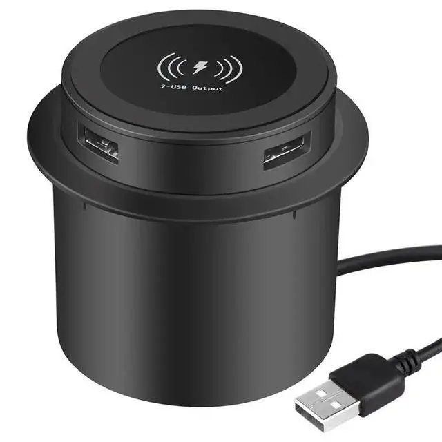 Alt view image 3 of 3 - 5X 10W Fast -Up Desktop Embedded Fast With USB Port Universal For Smartphone