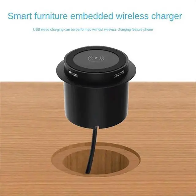 Alt view image 2 of 3 - 5X 10W Fast -Up Desktop Embedded Fast With USB Port Universal For Smartphone