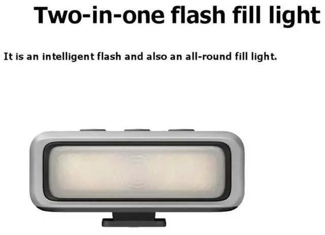 Alt view image 2 of 3 - 2 In 1 Flash Fill Light For Ace Pro 2 Magnetic LED Video Light 13M Waterproof 4 Color Photography Lamp