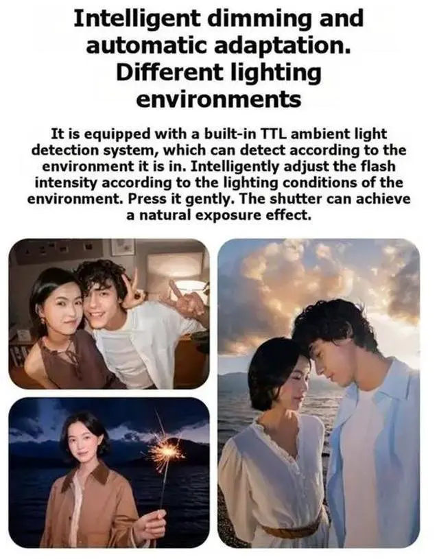Alt view image 3 of 3 - 2 In 1 Flash Fill Light For Ace Pro 2 Magnetic LED Video Light 13M Waterproof 4 Color Photography Lamp