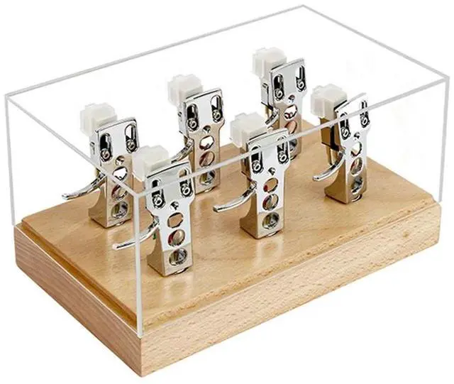 Main image of 2X Vinyl Record Player Cartridge Cover Storage Box Phono Stand Protection Dust Box