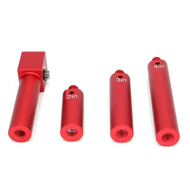 Alt view image 3 of 3 - For ARRI RED For Compatible 19Mm Pole Mounting Bracket 3/8 Screws,Anti-Twist Elastic Positioning Pin,4 Length Sections