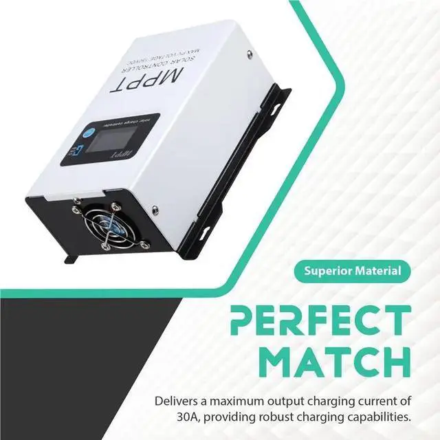 Alt view image 2 of 3 - MPPT 150V Auto Voltage Reducing 30A Solar Charge Controller Touch Type For Lifepo4 Lithium Gellead GEL Lead Acid Systems