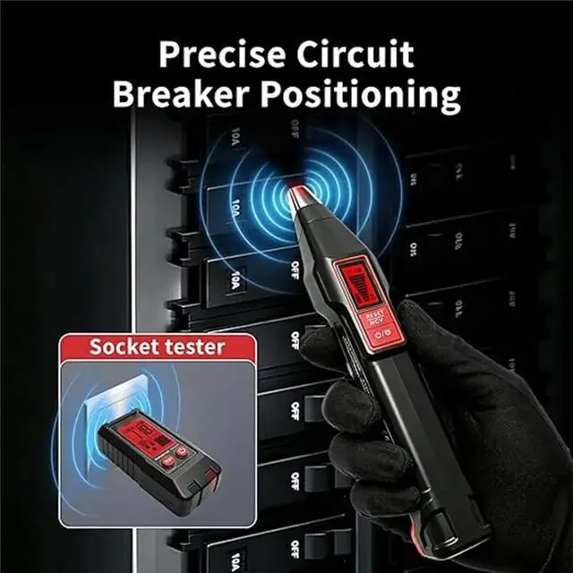 Main image of Circuit Breaker Finder Kit, Circuit Breaker Tester with LCD Display, GFCI Outlet Tester, Circuit Tracing Tool US Plug