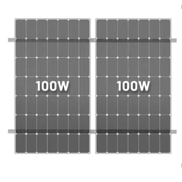 Alt view image 3 of 3 - Solar Panel Brackets 22 Inch Support Up To100w Watt Adjustable Forany Flat Roof RV Foldable
