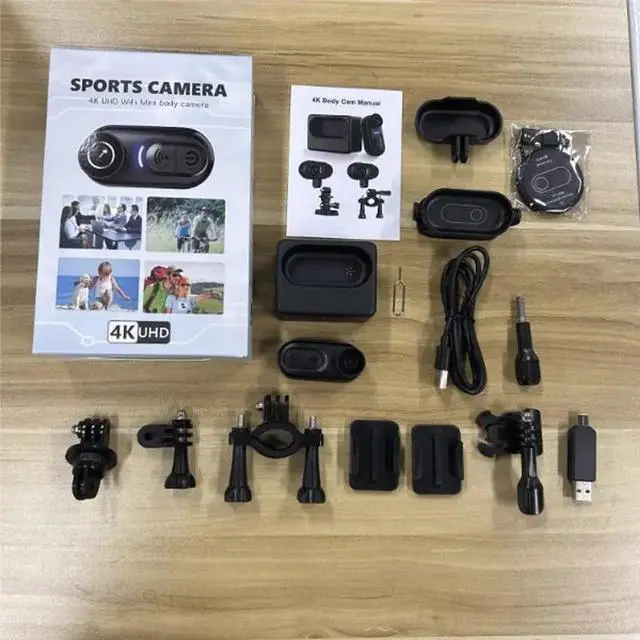 Alt view image 2 of 3 - 2.0 Inches Mini Body Camera, Waterproof Thumb Action Camera, Hands-Free Body Cam For Cycling Travel Outdoor Adventures