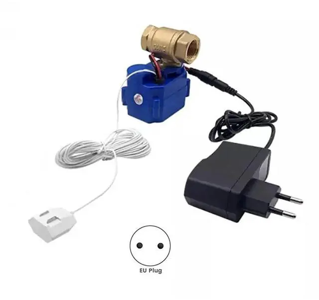 Alt view image 2 of 3 - Simple Water Leak Prevention System Form with Brass Valve 3/4" (DN20) and 1pc 6 Meter Water Sensor, for EU PLUG