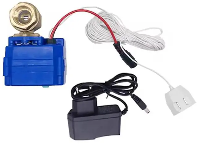 Alt view image 3 of 3 - Simple Water Leak Prevention System Form with Brass Valve 3/4" (DN20) and 1pc 6 Meter Water Sensor, for EU PLUG