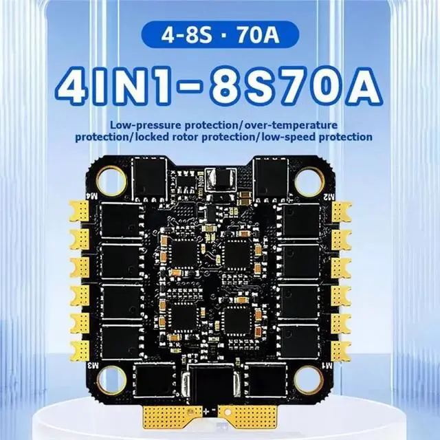 Alt view image 2 of 3 - IDUD AM32 4 In 1 8S70A 70A ESC 4S-8S Brushless Electronic Speed Control Flight Controller