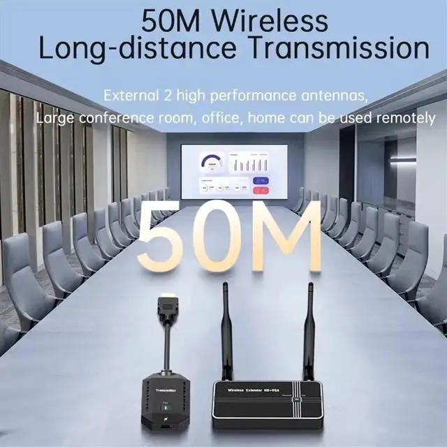Main image of 5G 4K 1080P 50M -Compatible VGA Video Transmitter Receiver Extender Display Adapter Dongle for Phone TV PC