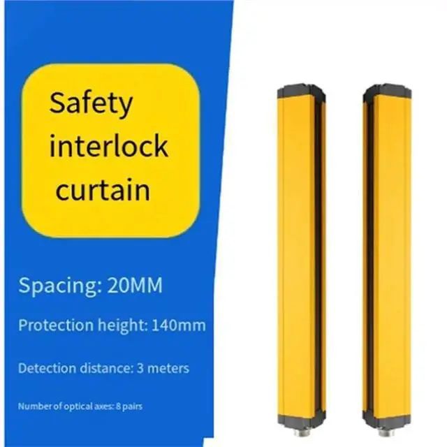 Alt view image 2 of 3 - Infrared Grating Protection Device Safety Light Curtain Sensor Switch Resolution Area Protection