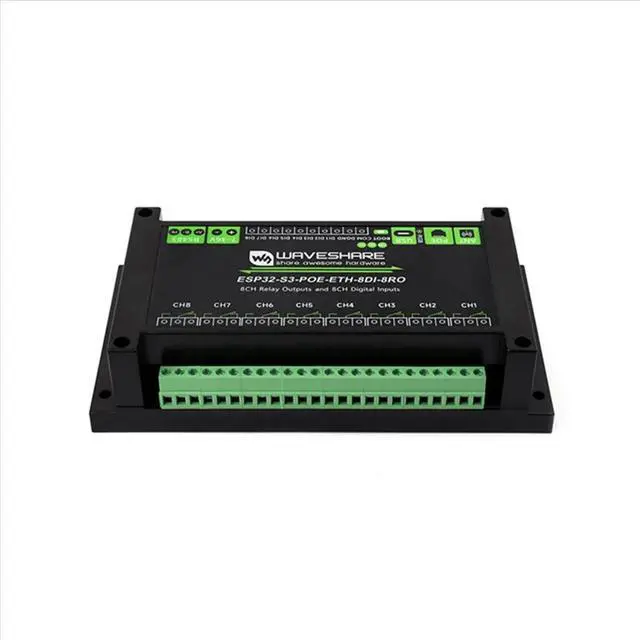 Alt view image 3 of 3 - - Industrial 8CH Wi-Fi Network Relay RS485+PoE Network Port Support RS485 Bluetooth or Wi-Fi Remote Control
