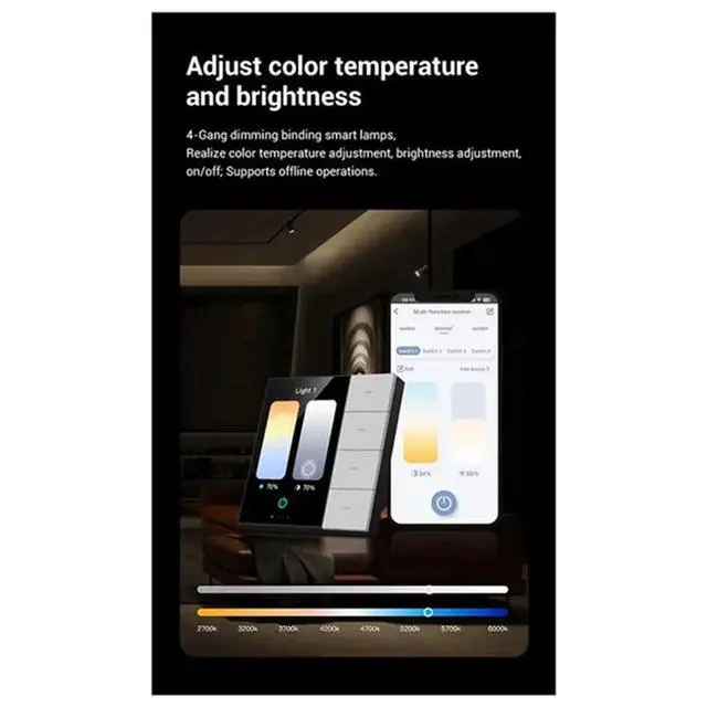 Alt view image 2 of 3 - 2X Tuya Smart Central Control Panel Zigbee Wall Switch Home Automation Lighting Control System F3-Pro