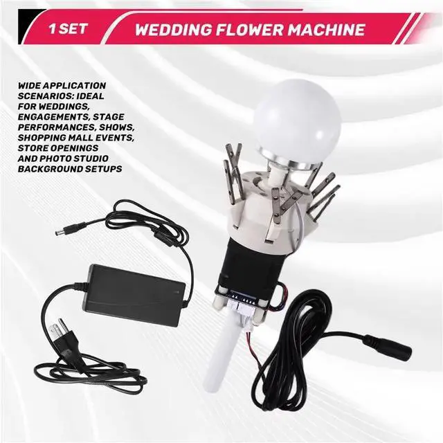 Alt view image 2 of 3 - Wedding Stage Curtain Flower Machine Relectric Door Opener Opening And Closing Device US Plug