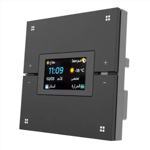 Alt view image 2 of 3 - Tuya Smart Multifunctional Central Control Panel ZigBee Dimming Switch Automation Lighting Control System Black