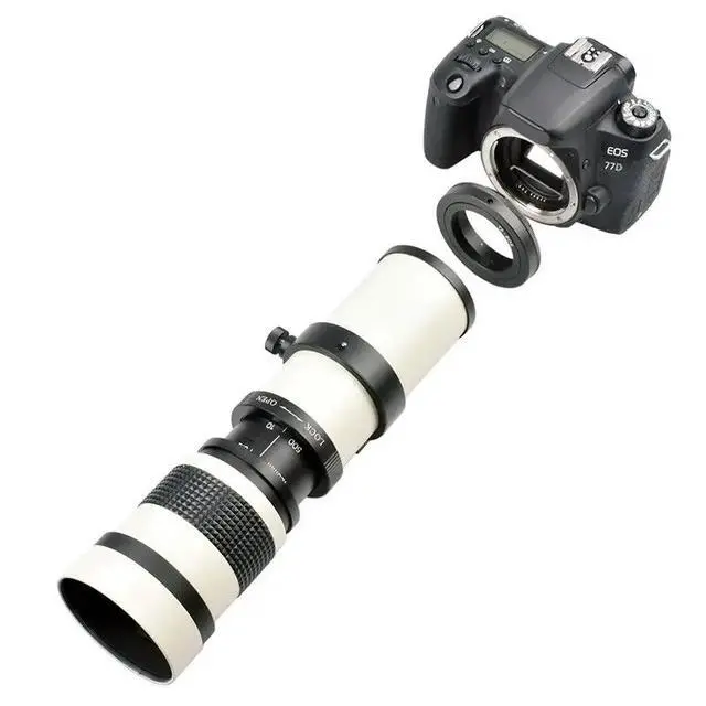 Alt view image 3 of 3 - 420-800mm Telephoto Zoom Lens Manual Zoom Lens SLR Camera Lens Suitable for Cameras