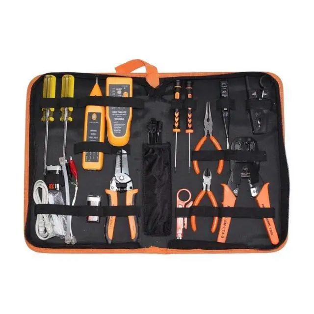 Alt view image 3 of 3 - JAKEMY Multi-Functional 18-In-1 Network Maintenance Tool Kit-PS-P18 Alloy Steel Telecom Repair Set