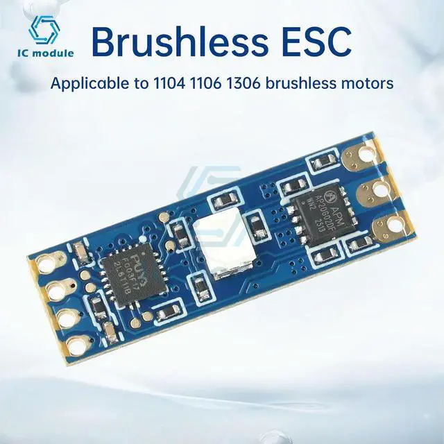 Alt view image 6 of 6 - 2S-3S DC 5V-16V 8A Mini RC Model Brushless ESC PWM Motor Driver ESC Board DL03 for 1104 1106 1306 Brushless Motors