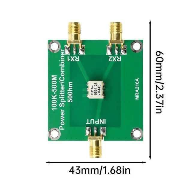 Alt view image 5 of 6 - 50 ohm 100K-500MHz Power Splitter Combiner/ Fliter Connnector RF Broadband Module for Electronic Component Kit